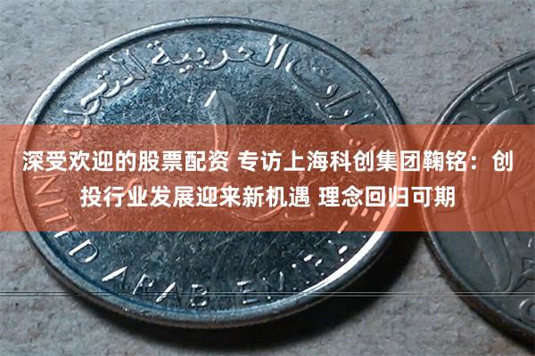 深受欢迎的股票配资 专访上海科创集团鞠铭：创投行业发展迎来新机遇 理念回归可期